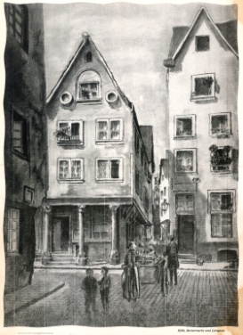 Buttermarkt und Lintgasse in Köln